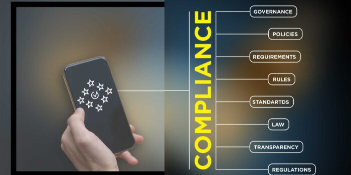 ASAC Company Registration & Annual Compliance Services for Pvt Ltd Companies in Sri Lanka Smartphone displaying compliance icons with keywords like governance, policies, rules, and regulations—symbolizing ASAC’s support for private limited company compliance in Sri Lanka.