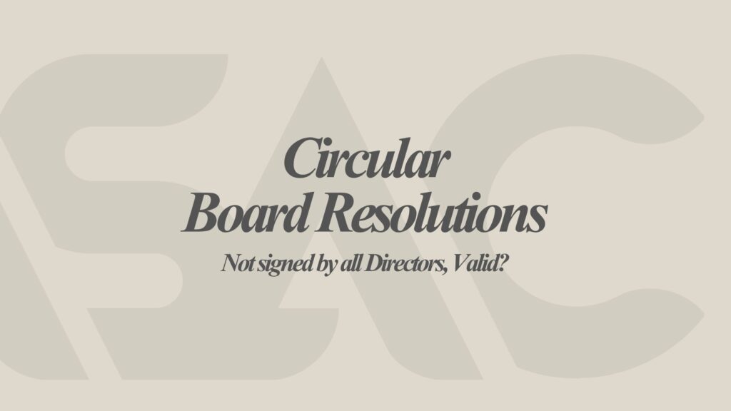 Circular Board Resolutions – Sri Lanka Company Law Explanation